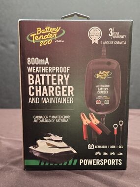 Battery Tender 800 800mA Weatherproof Battery Charger - Black/Red